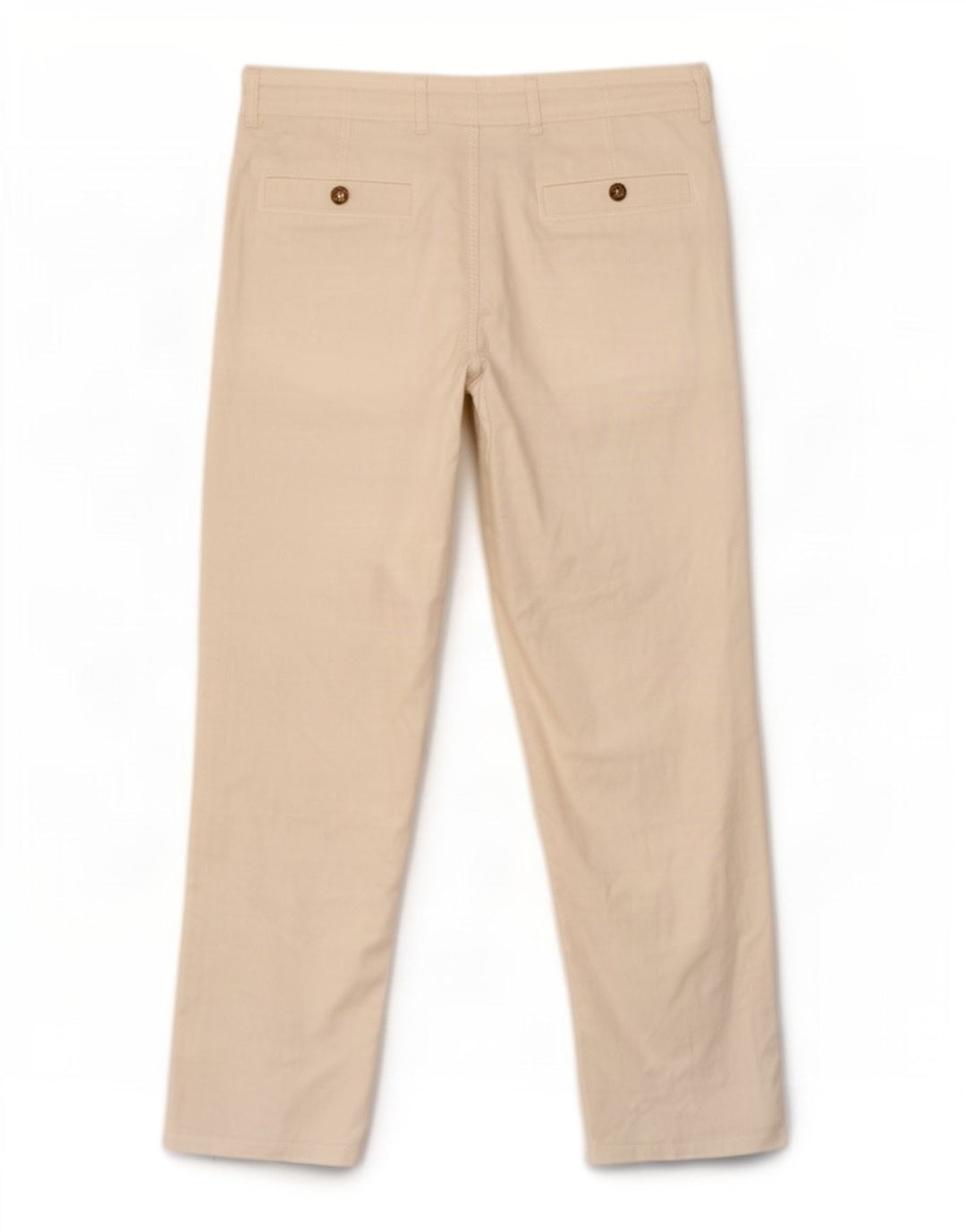 Marks & Spencer Herren Blue Harbour Gerade Chinohose W34 L29 Weiß