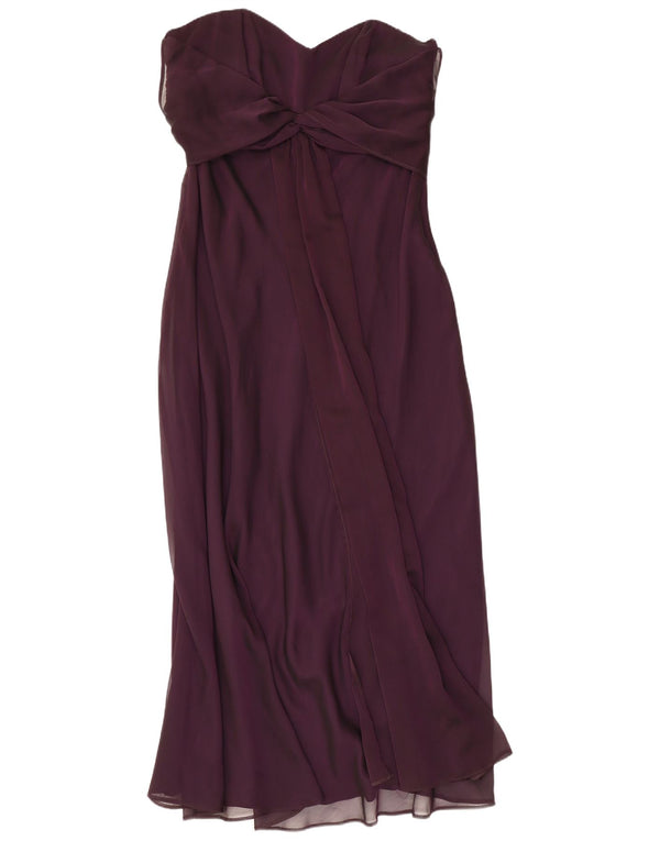DEBUT Maxi-Trägerloses Damenkleid UK 18 XL Lila Polyester