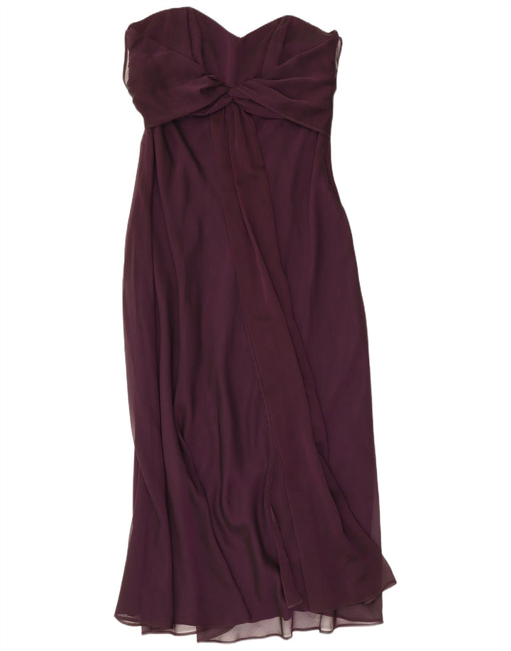 DEBUT Maxi-Trägerloses Damenkleid UK 18 XL Lila Polyester