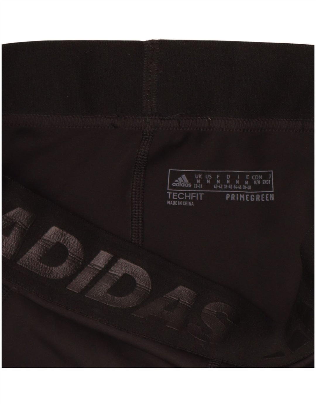 Adidas Damen Graphic Leggings UK 12/14 Mittelschwarzes Polyester