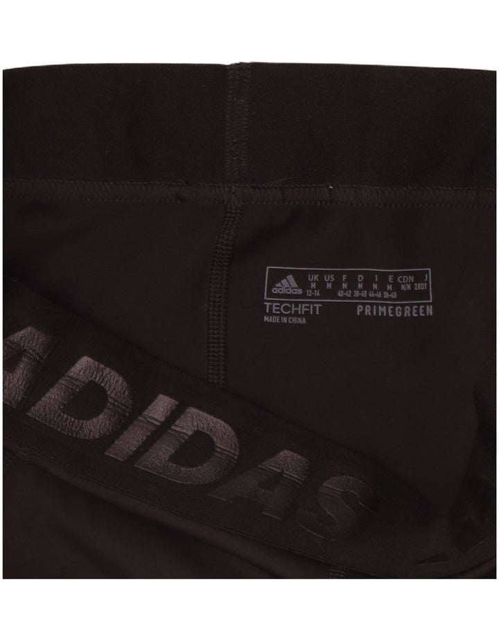 Adidas Damen Graphic Leggings UK 12/14 Mittelschwarzes Polyester