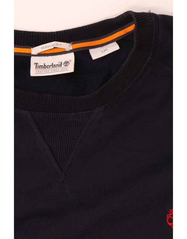 Timberland Herren-Sweatshirt mit normaler Passform, groß, marineblau, Baumwolle