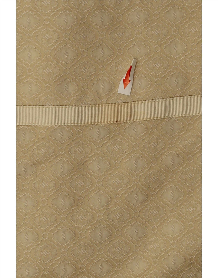 Awear Damen-A-Linien-Rock UK 12 Medium W30 Beige geometrisches Polyester