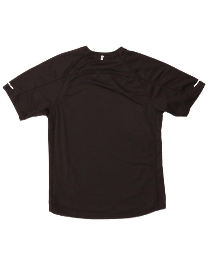 Nike Herren Dri Fit T-Shirt Top Medium Schwarz Polyester