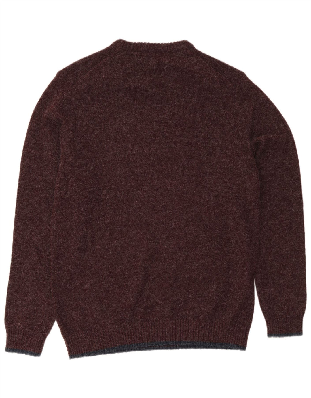 Weird Fish Herren-Pullover mit Rundhalsausschnitt, Größe L, Burgunderrot, Polyester