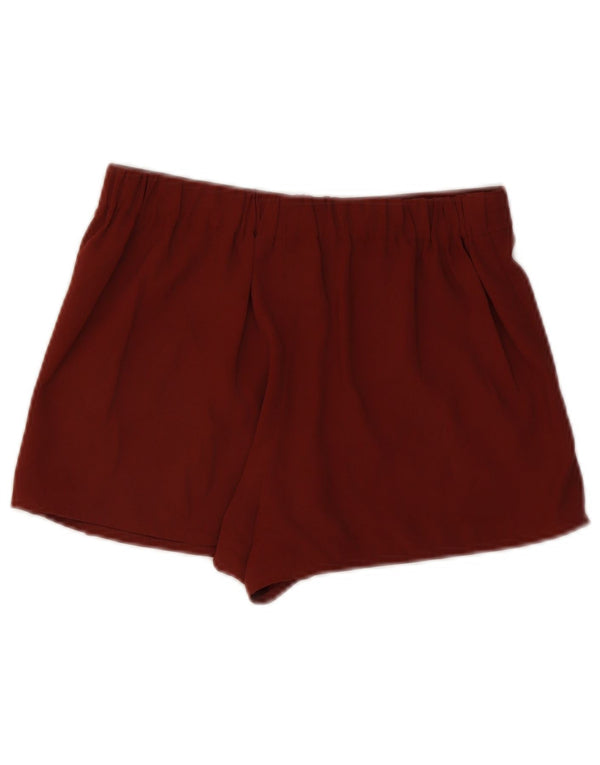 Topshop Freizeitshorts für Damen UK 8 Small W26 Braunes Colourblock-Polyester