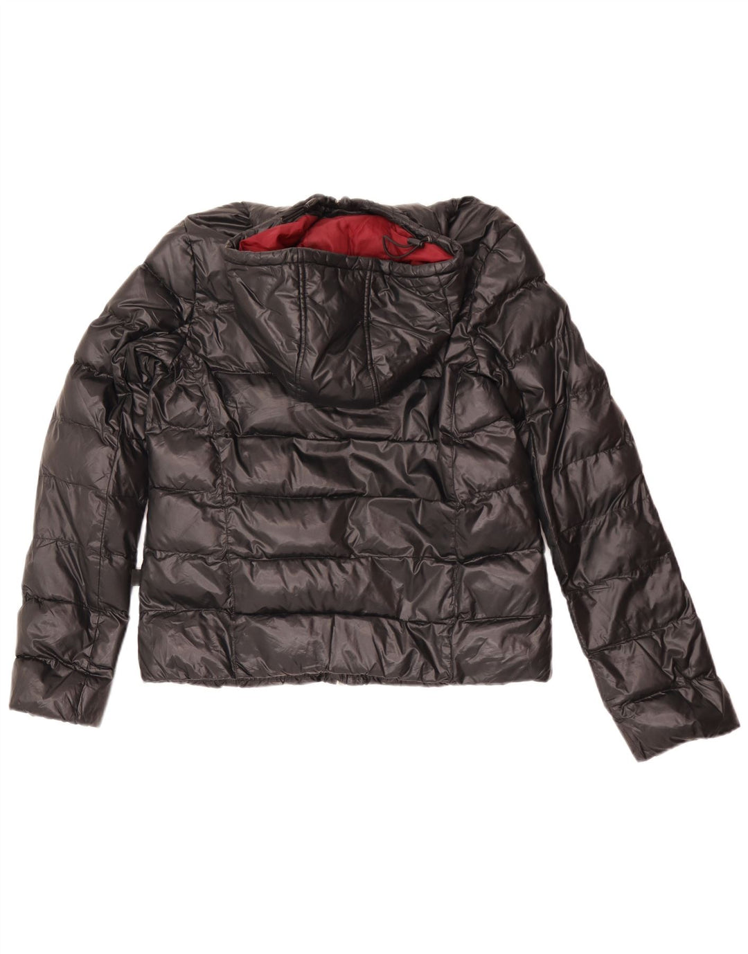 Converse Damen-Kapuzenjacke, gepolstert, UK 12, mittelschwarzes Nylon