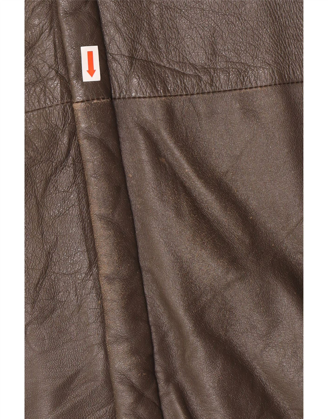 Vintage Herren Militärlederjacke IT 56 3XL Graues Leder