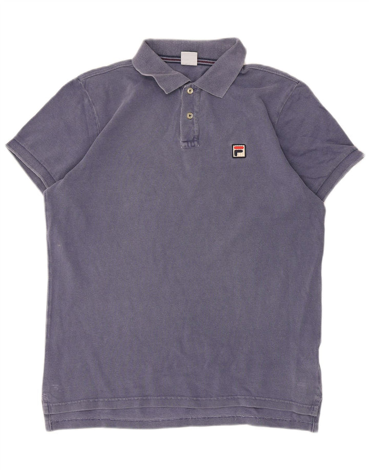 Fila Herren Poloshirt IT 58 Mittelblaue Baumwolle
