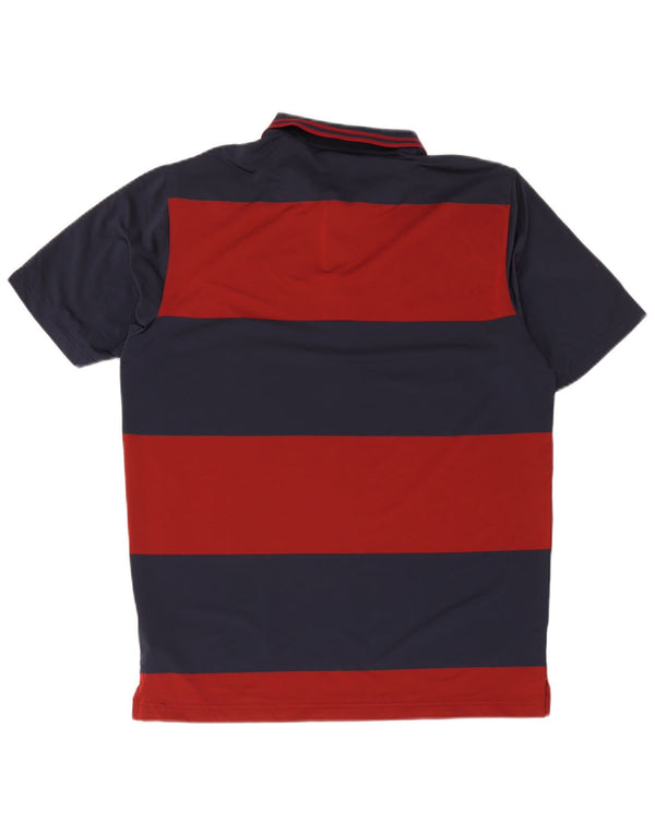 Puma Herren-Poloshirt, groß, marineblau, gestreift, Polyester