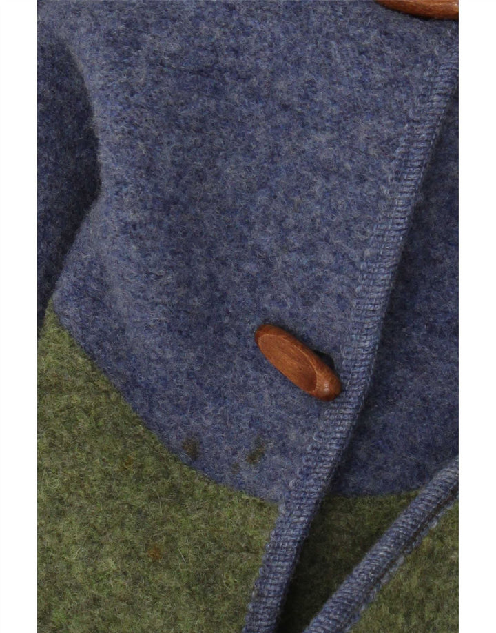 Giesswein Damen-Dufflecoat mit Kapuze, UK 14, Größe L, Grau, Farbblock