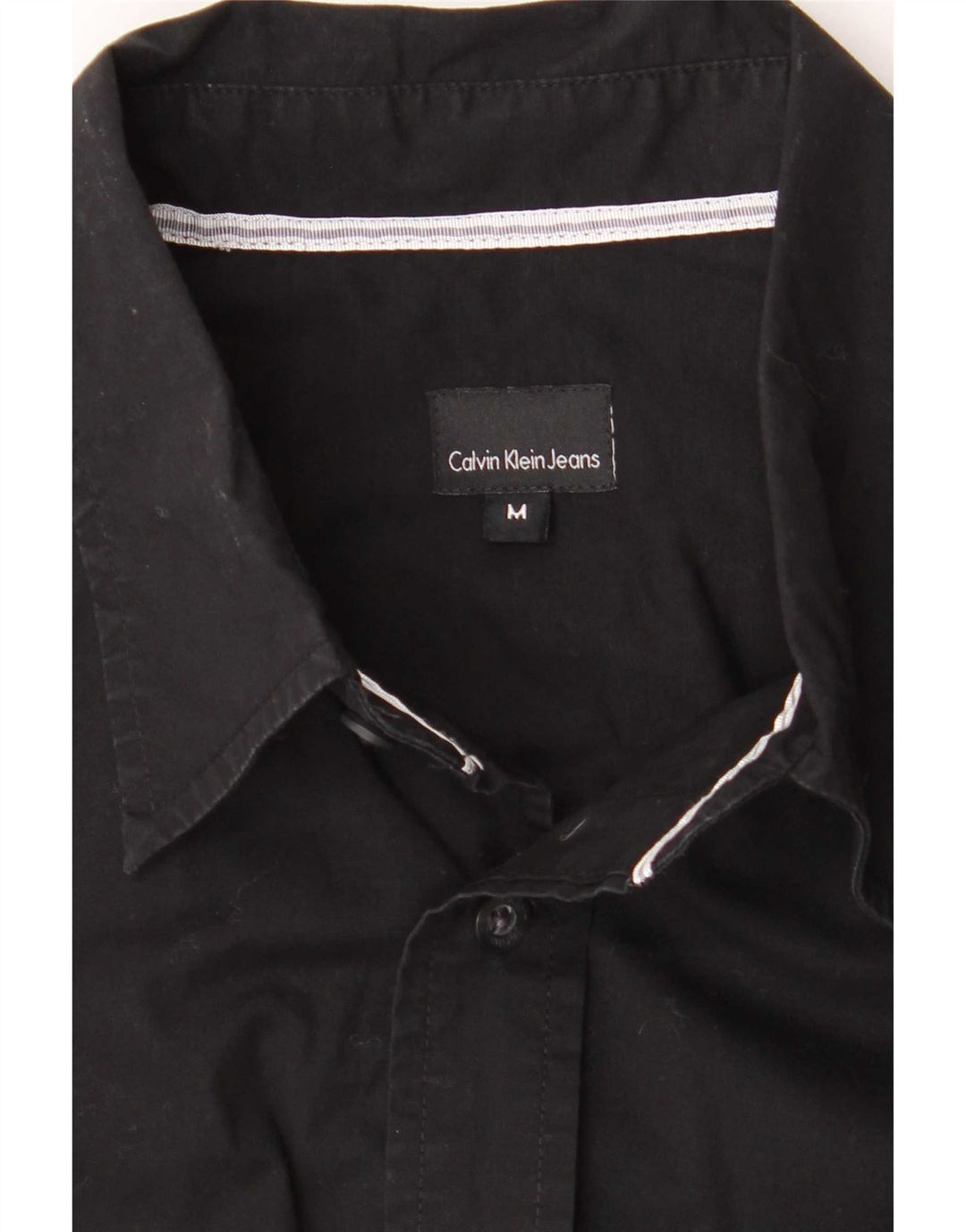 Calvin Klein Jeans Herrenhemd Mittelschwarze Baumwolle