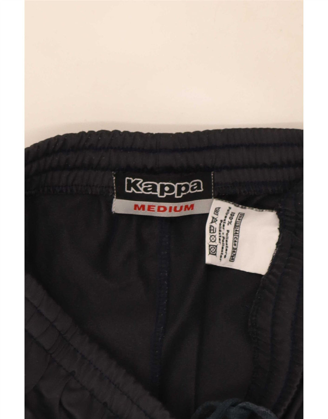 Kappa Herren-Trainingshose, Mittelschwarzes Farbblock-Polyester