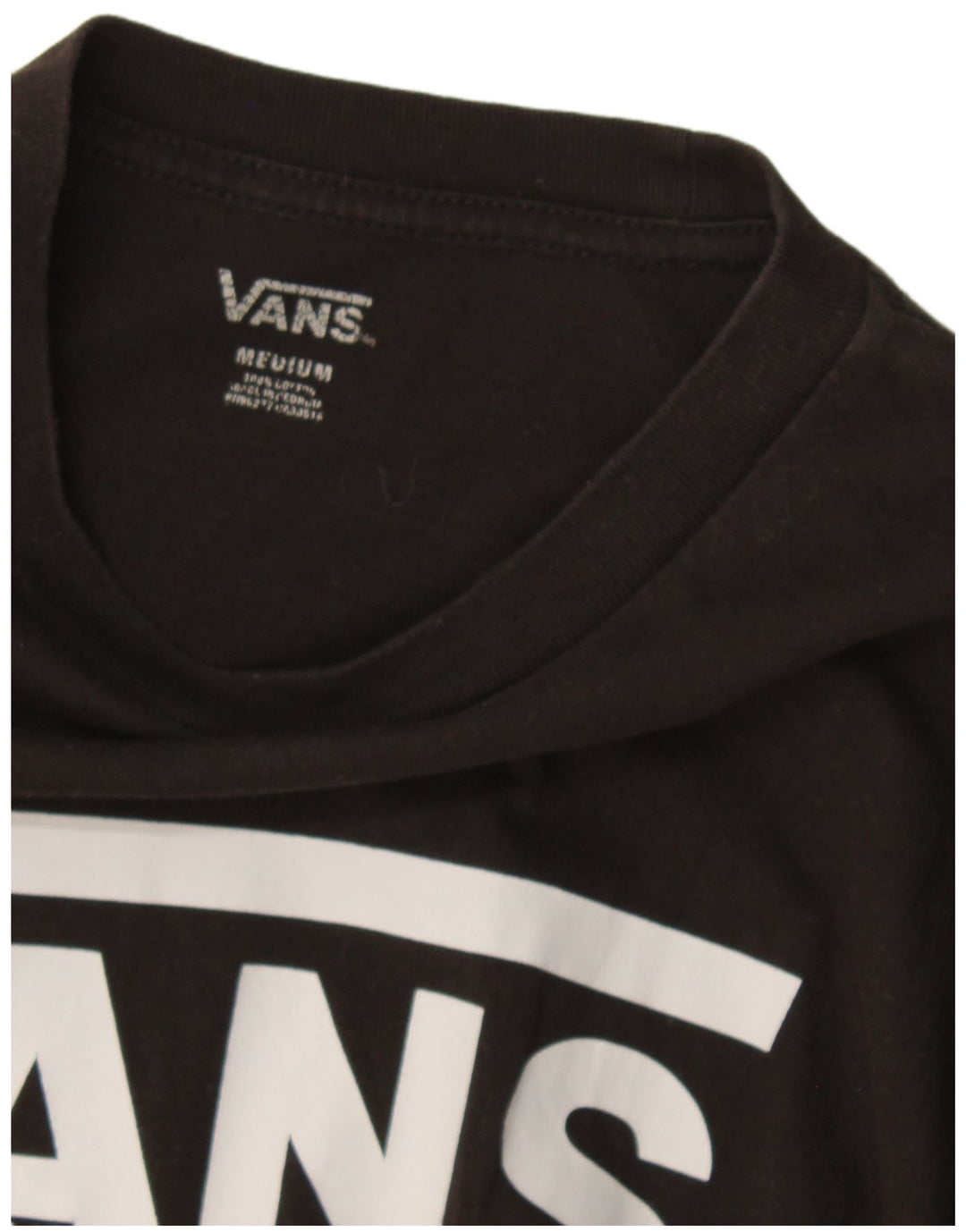 Vans Herren Grafik-Oberteil, langärmelig, mittelschwarz, Baumwolle