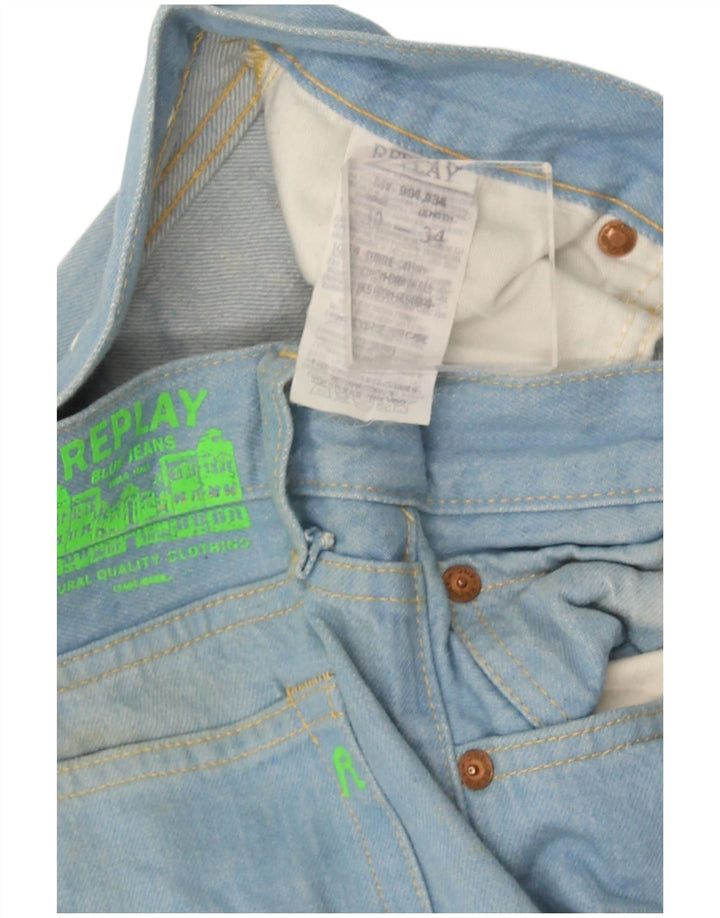 Replay Schlagjeans für Herren, W30, L34, blaue Baumwolle