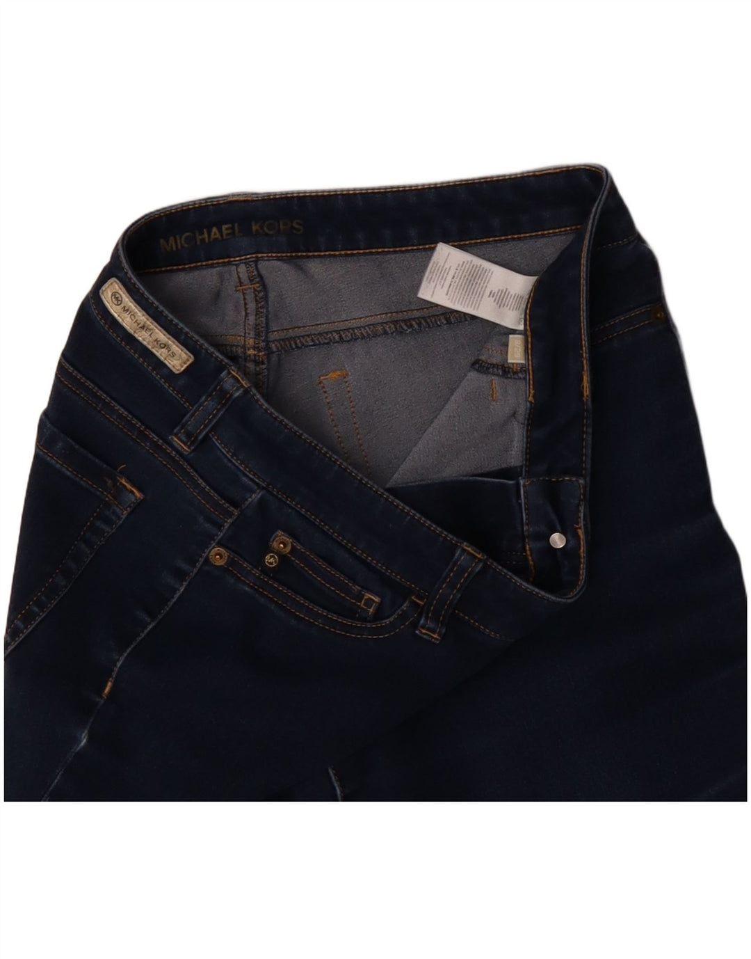 MICHAEL KORS Damen Skinny Jeans US 8 Medium W29 L29 Marineblaue Baumwolle