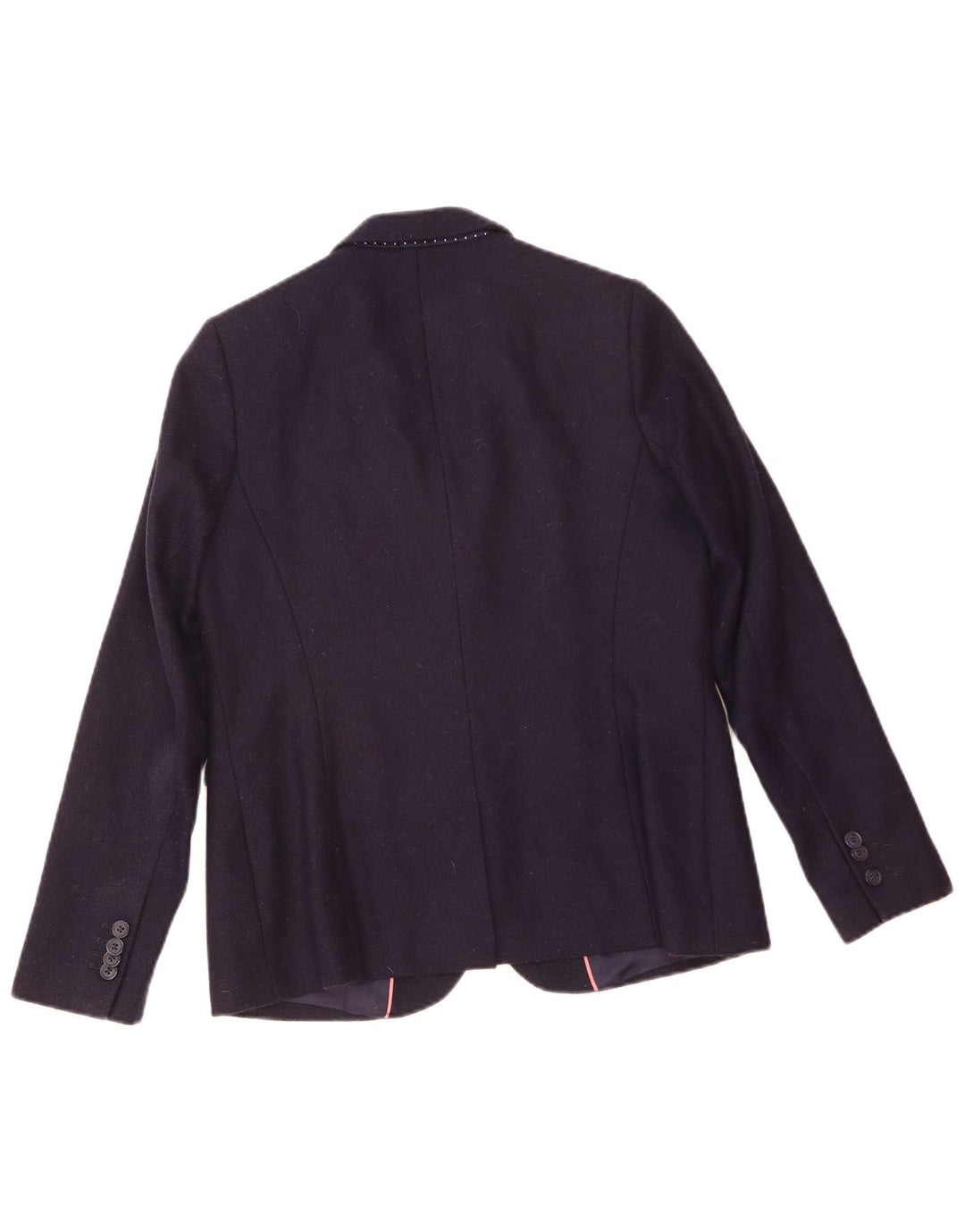 Crew Clothing Damen-Blazer mit 2 Knöpfen, UK 12, mittelmarineblaue Wolle