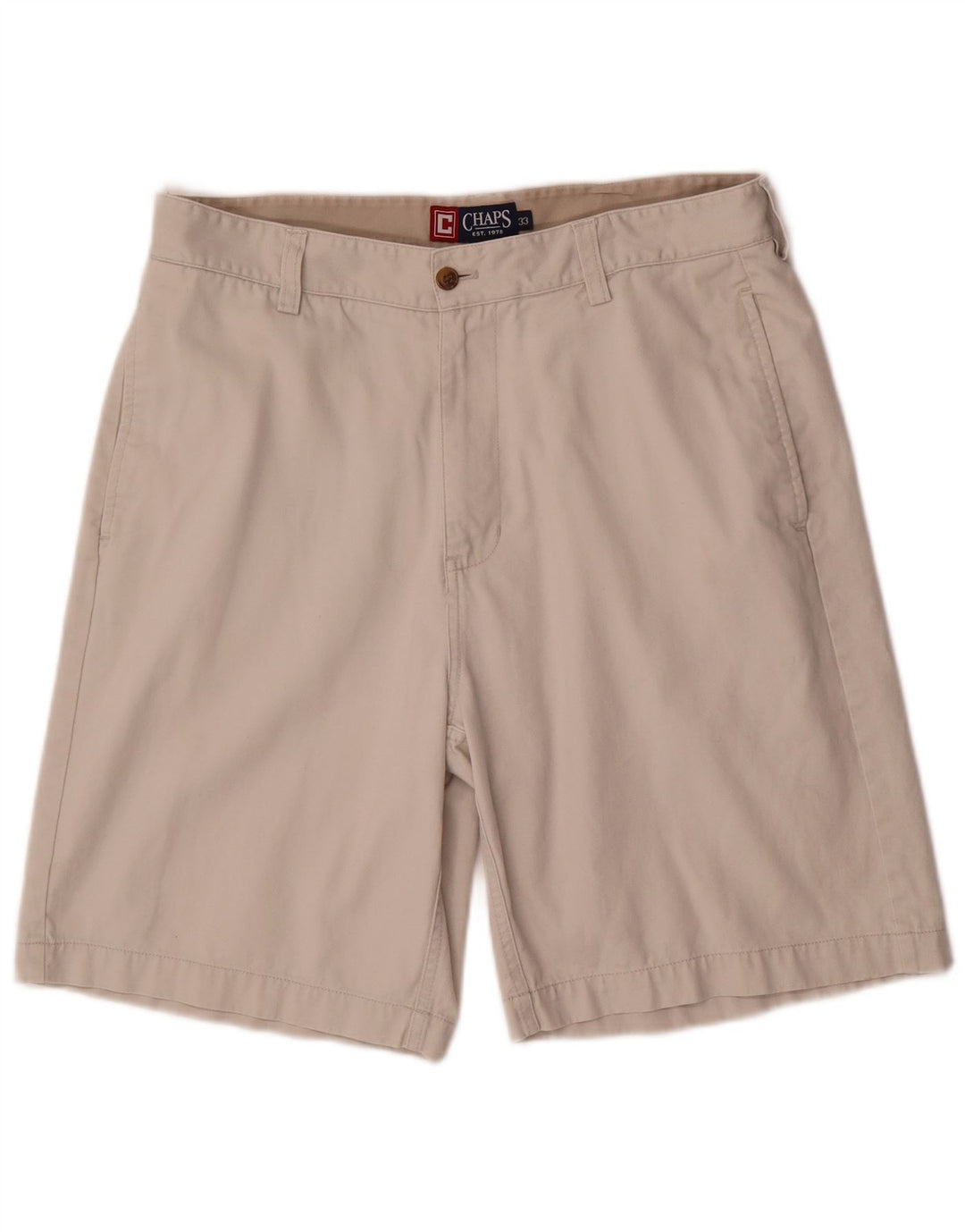CHAPS Herren-Chinoshorts W33, mittelbeige Baumwolle