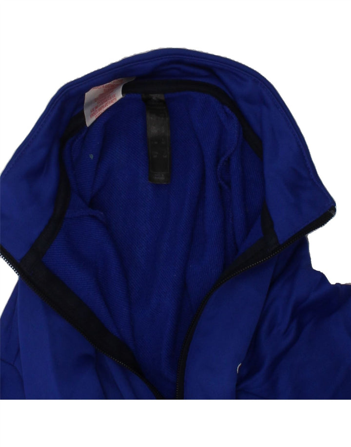 ADIDAS Boys Tracksuit Top Jacket 9-10 Years Blue Colourblock Polyester Vintage Adidas and Second-Hand Adidas from Messina Hembry 