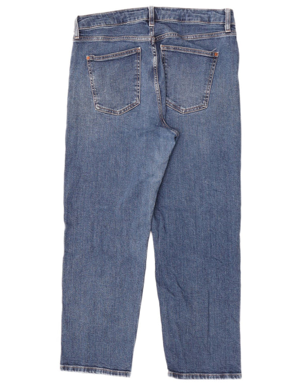 Marks & Spencer Damen Boyfriend Tapered Jeans UK 14 Large W32 L28 Blau