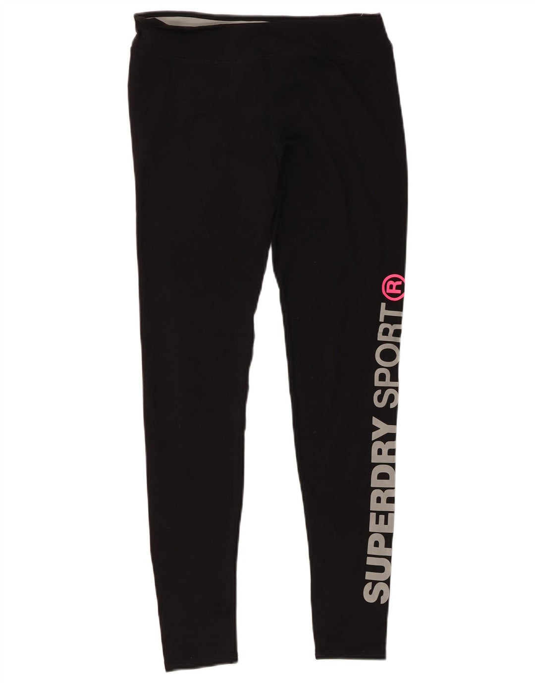SUPERDRY Grafik-Leggings für Damen, UK 10, Größe S, Schwarz