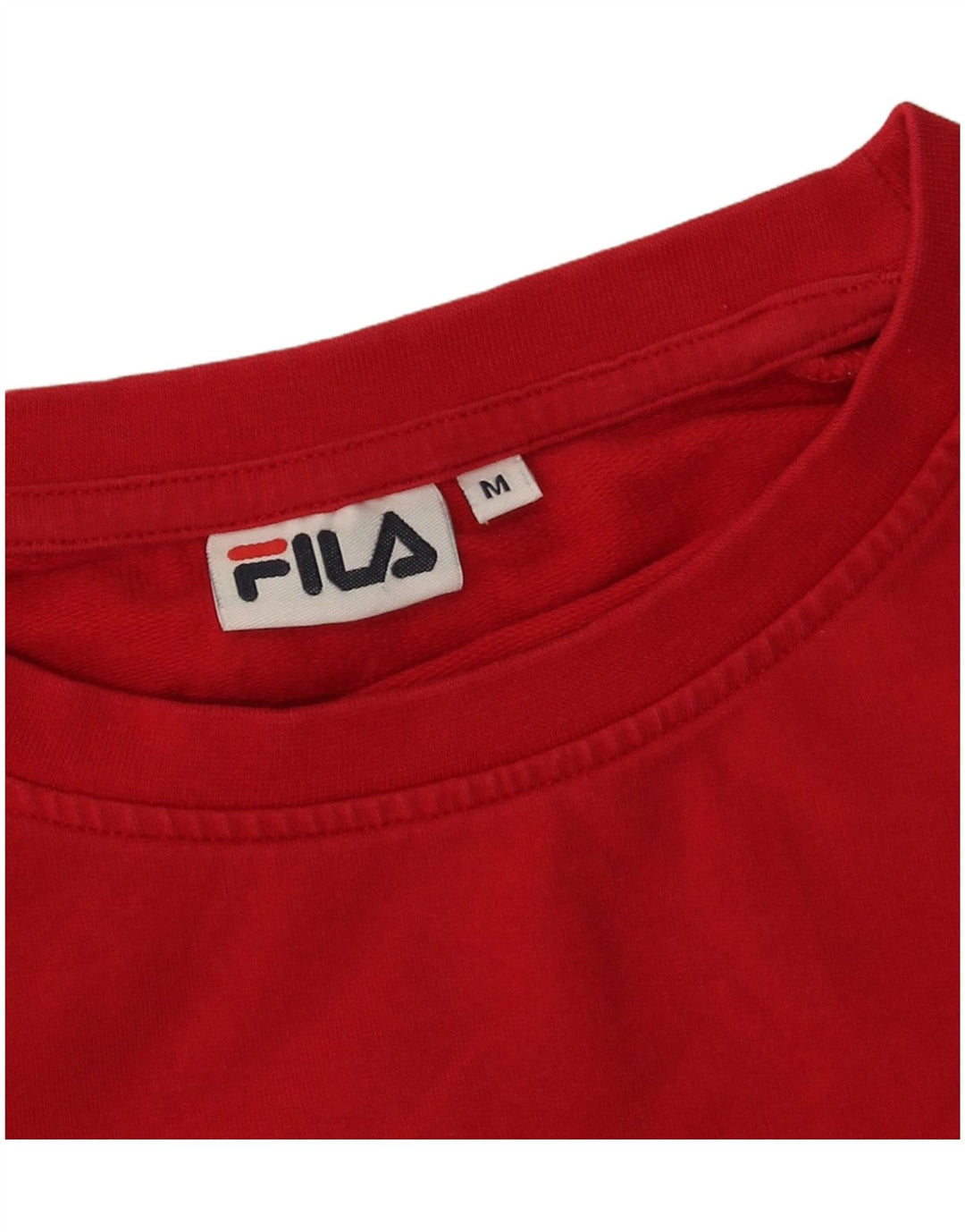 Fila Damen Grafik-Sweatshirt-Pullover UK 14 Mittelrot