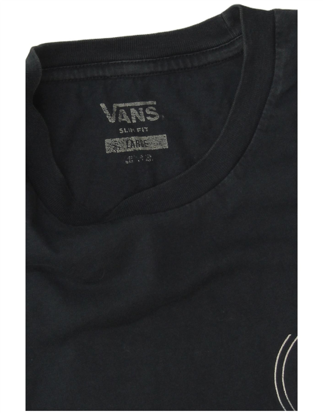 Vans Herren-T-Shirt mit schmaler Passform, Grafik, Größe L, Marineblau