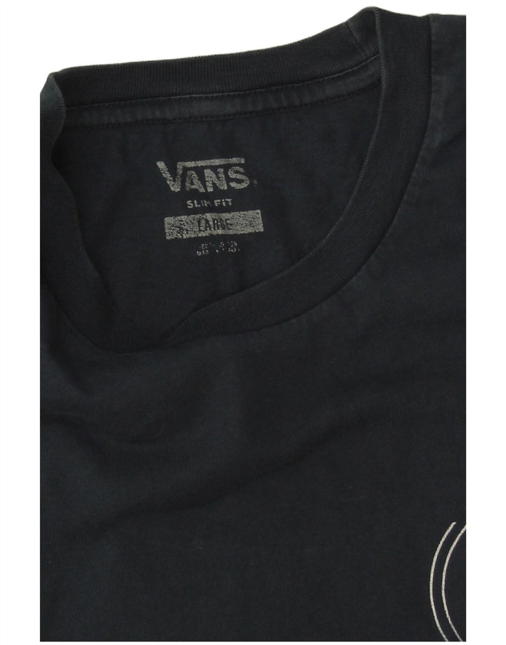 Vans Herren-T-Shirt mit schmaler Passform, Grafik, Größe L, Marineblau