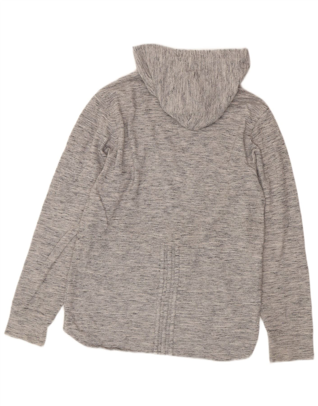 Adidas Herren-Kapuzenoberteil mit langen Ärmeln, klein, grau gefleckt