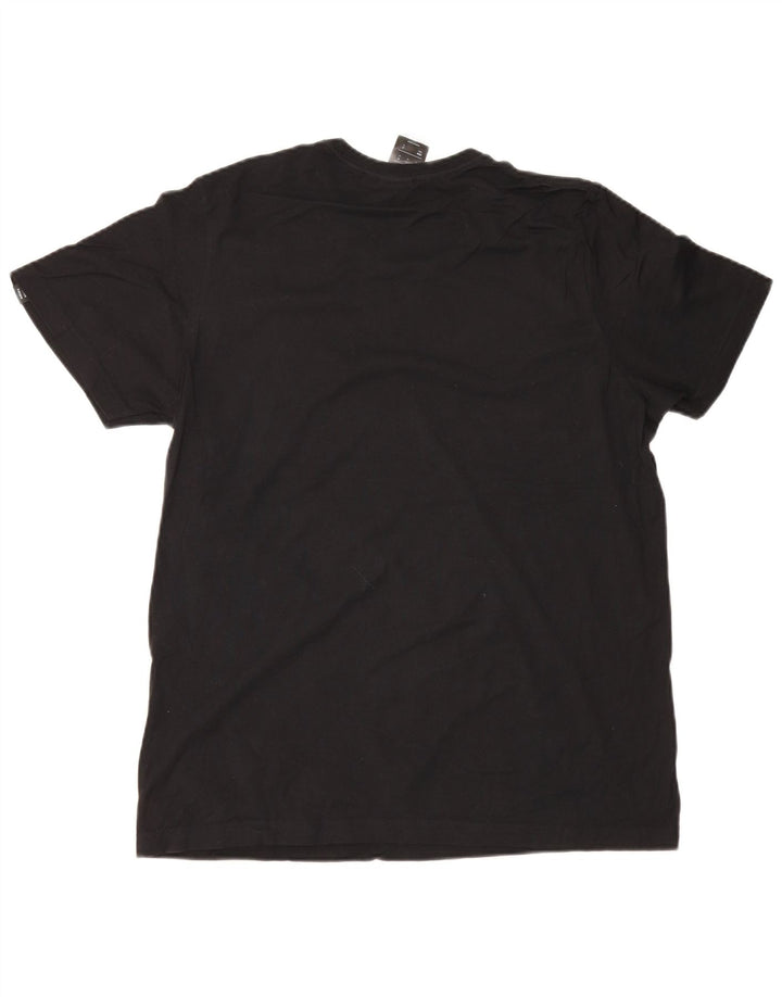 Adidas Herren Grafik T-Shirt Top Medium Schwarz Baumwolle