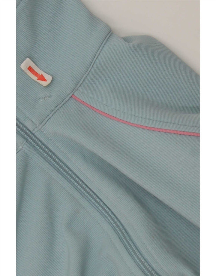 Asics Herren-Trainingsanzug-Top-Jacke aus mittelblauem Colourblock-Polyester