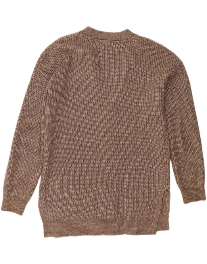 Marks & Spencer Damen-Strickjacke in Übergröße, Gr. 10, Größe S, Braun