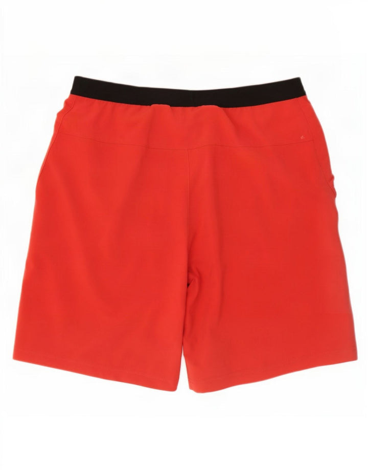 Reebok Herren Speedwick Sport Shorts Mittelrotes Colourblock-Polyester