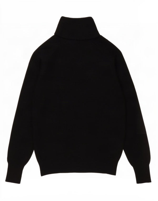 Zara Damen-Pullover mit Rollkragen, Gr. 10, Größe S, schwarze Wolle