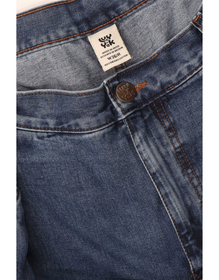 Lucy & Yak Herren-Loose-Jeans W36 L29 Blaue Baumwolle