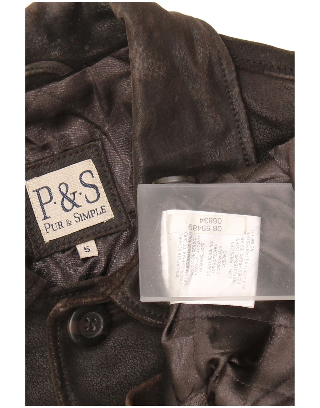 VINTAGE Herren Lederjacke UK 42 XL Braunes Leder