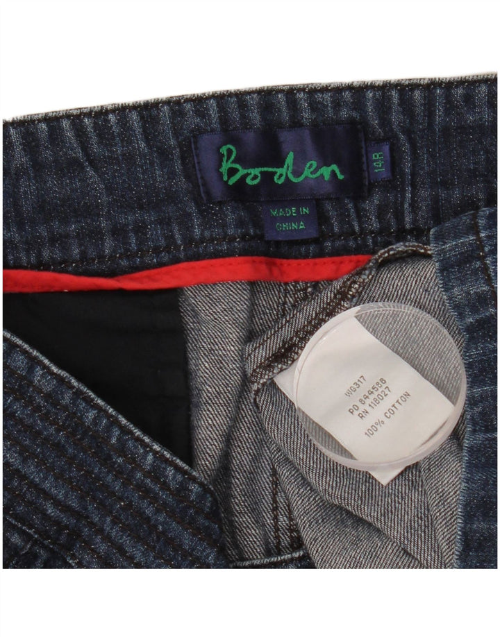 BODEN Damen Jeansrock UK 14 Large W32 Marineblaue Baumwolle