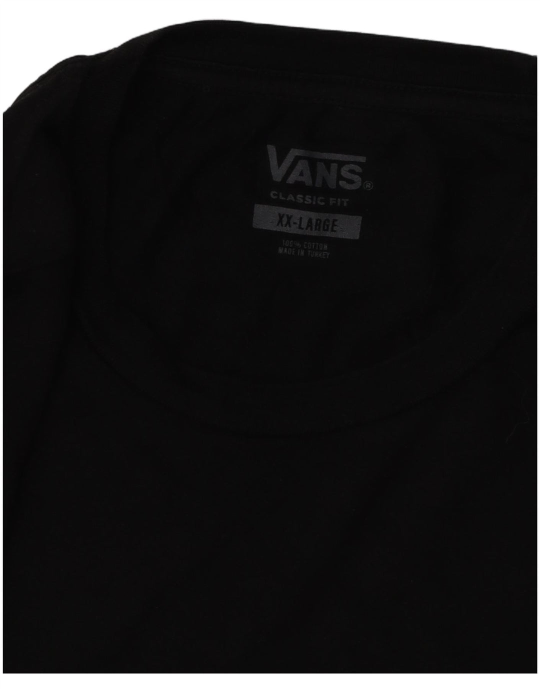 VANS Herren Classic Fit Graphic T-Shirt Top 2XL Schwarz Baumwolle