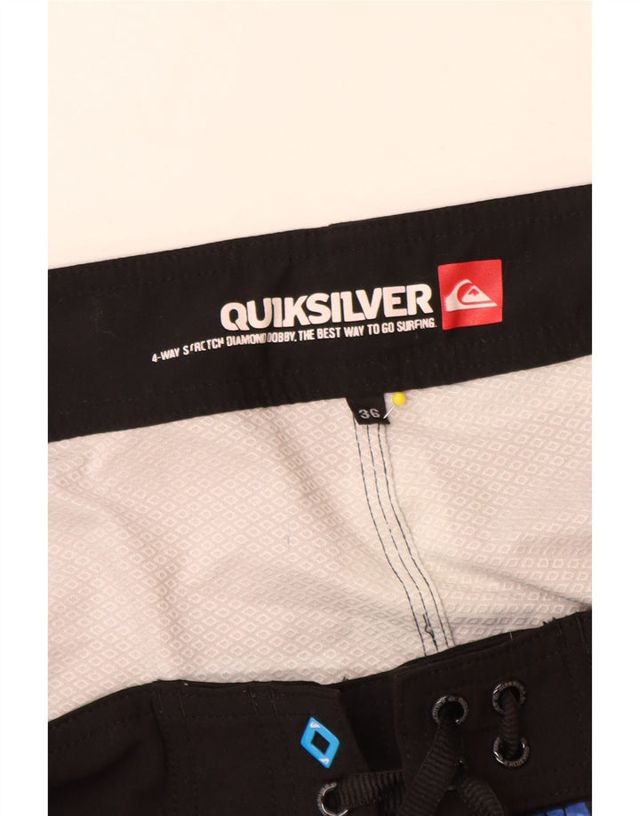 Quiksilver Herren-Badeshorts, groß, blau, geometrisch, Polyester