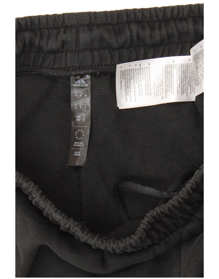 Adidas Herren-Trainingshose, Jogginghose, mittelschwarz, Baumwolle
