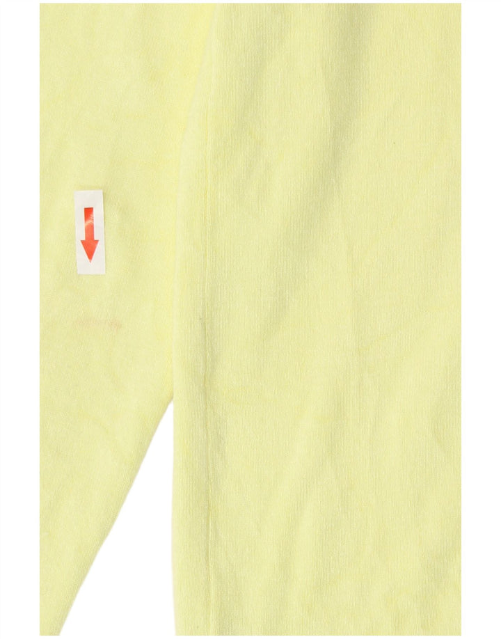 Zara Damen-Cardigan-Pullover UK 10 Kleine gelbe Viskose