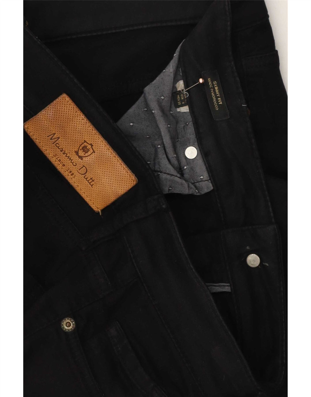 Massimo Dutti Damen Skinny Jeans EU 40 Medium W30 L29 Schwarz