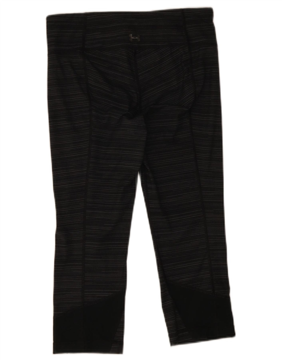 Under Armour Damen Capri-Leggings UK 10 Small Grau gestreift Polyester