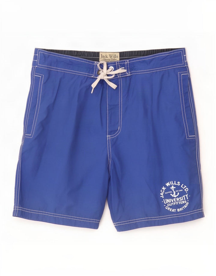 Jack Wills Herren-Badeshorts aus mittelblauer Baumwolle