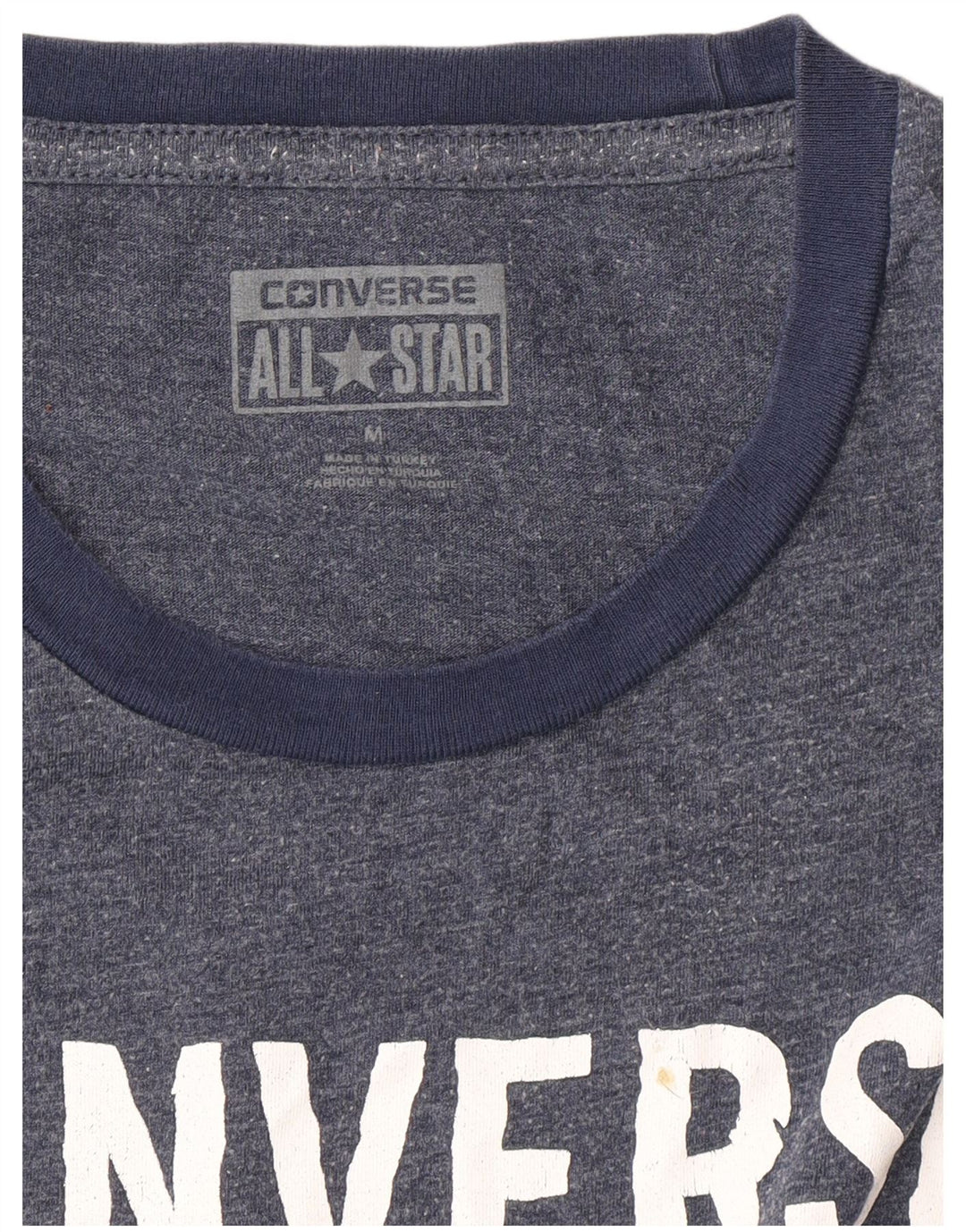 CONVERSE Herren T-Shirt mit Grafik, mittelgroß, Marineblau