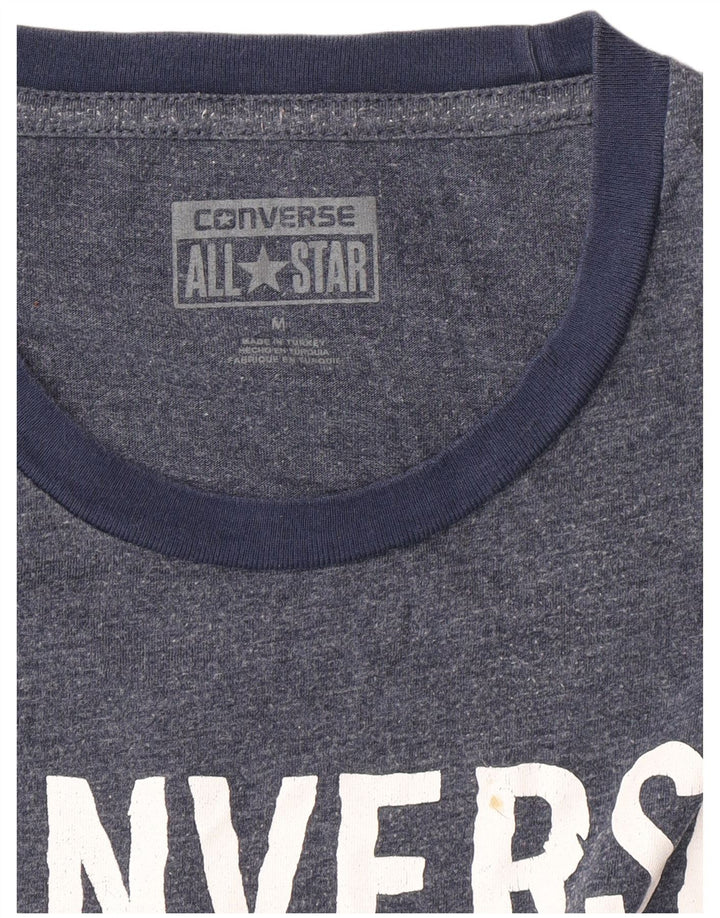 CONVERSE Herren T-Shirt mit Grafik, mittelgroß, Marineblau