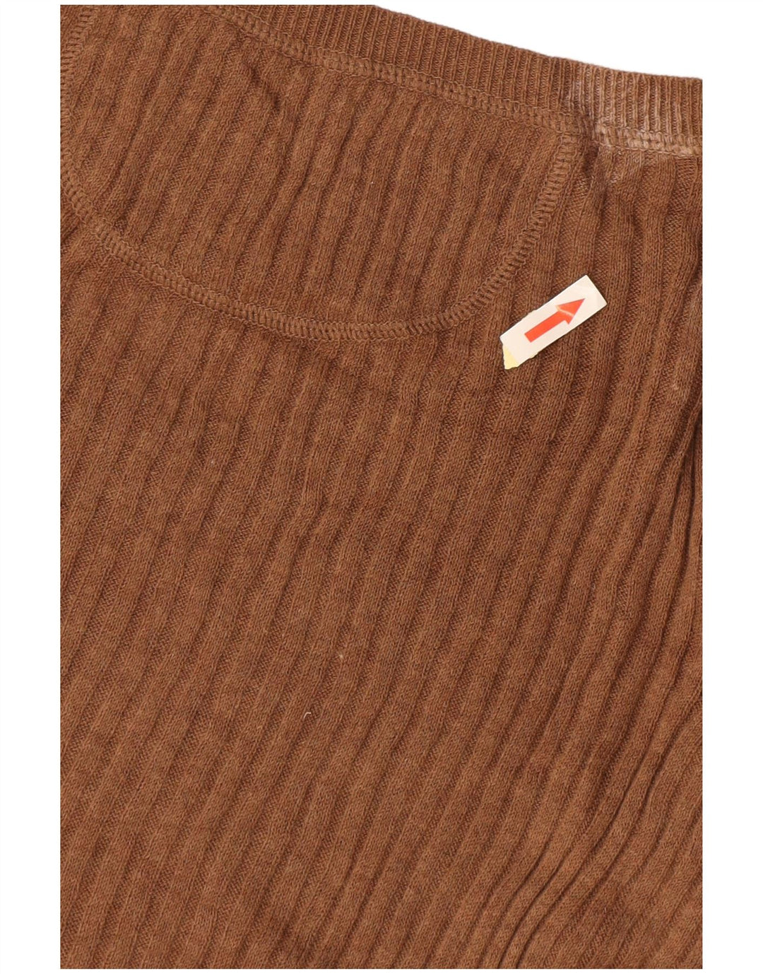 MOSSIMO Damen-Pullover, kurzärmelig, V-Ausschnitt, Gr. 14, Größe L, Braun, Baumwolle