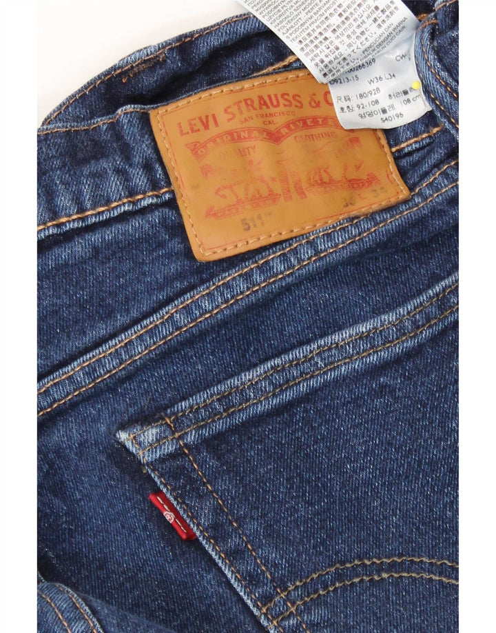 Levi's Herren 511 Slim Jeans W36 L34 Blaue Baumwolle