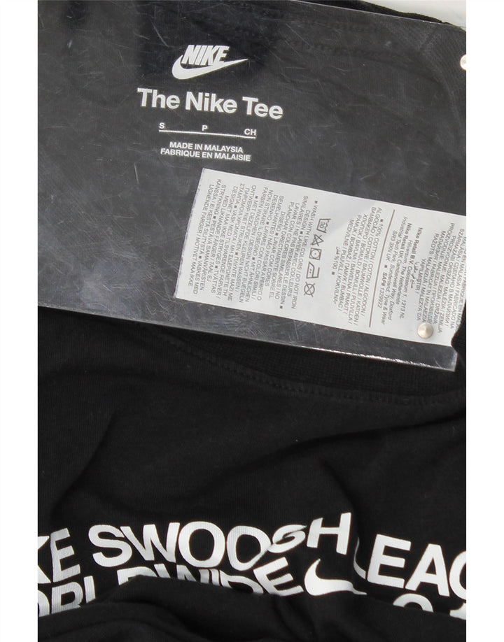 NIKE Mens Graphic T-Shirt Top Small Black Cotton Vintage Nike and Second-Hand Nike from Messina Hembry 