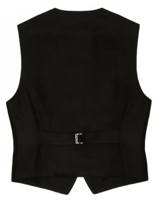 Vintage Damen Weste UK 16 Kleine schwarze Wolle